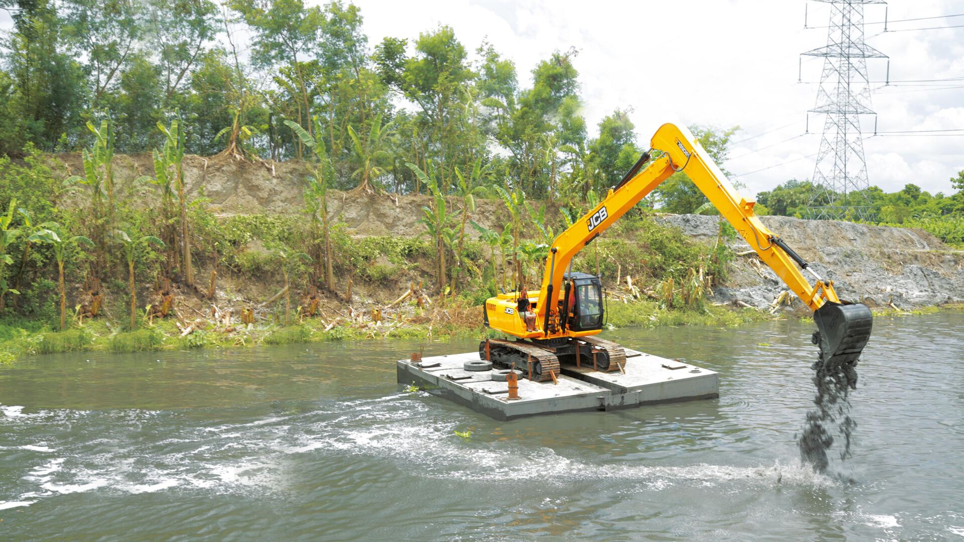 JS 205LC Tracked Excavators Solid Waste