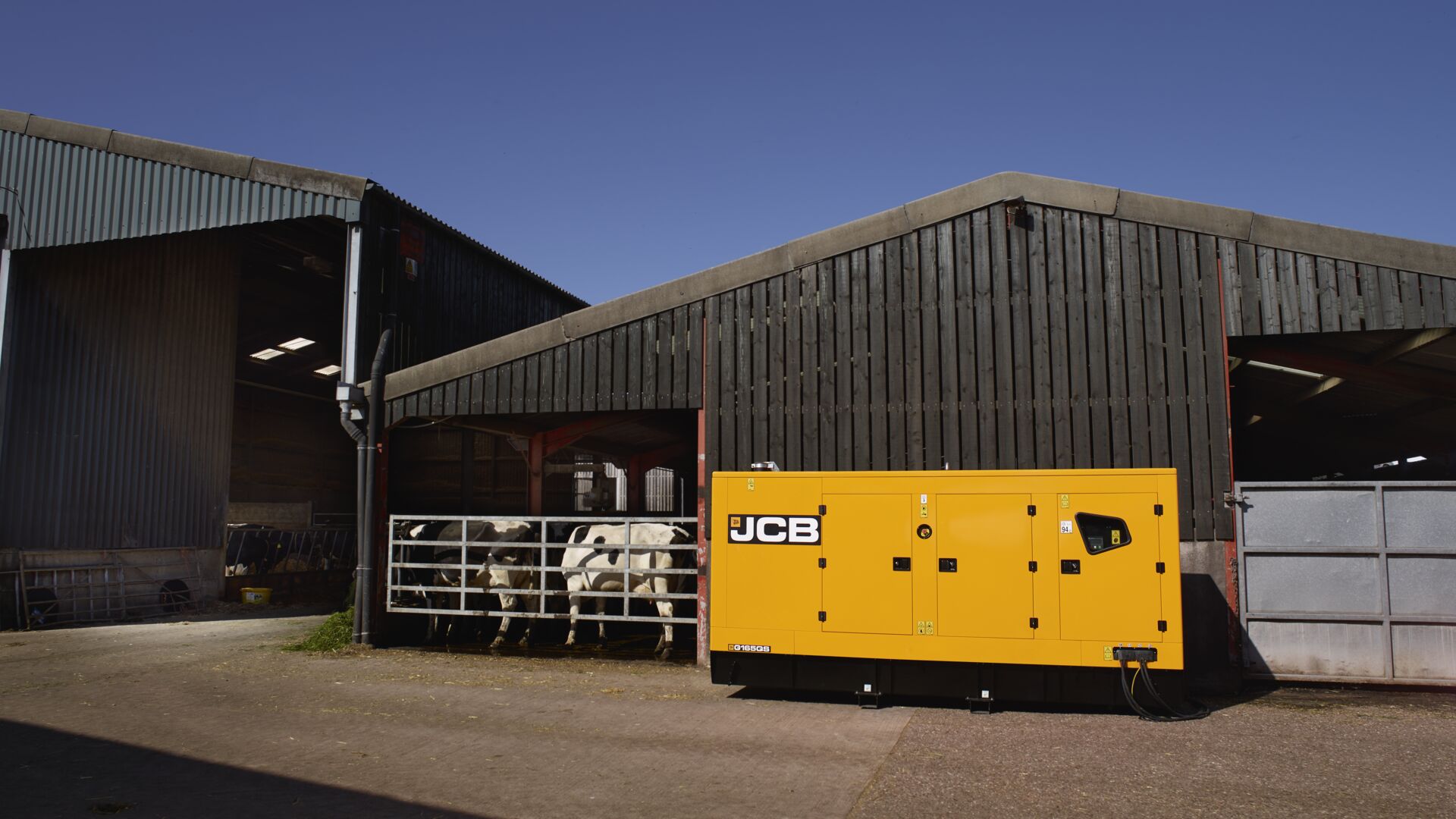 G165QS Generators outside a cow shed