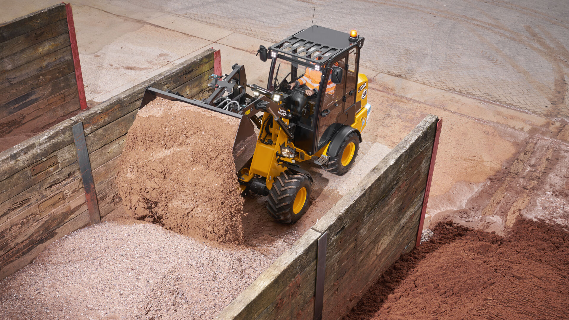 Images de l’application de la cabine JCB 403E – BTP