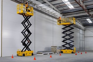 S2646E and S4550E Electric Drive Scissor Lift in Construction Application